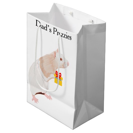 Rat Ober Surreal Medium Gift Bag Medium Cadeauzakje (Voorkant Gekanteld)