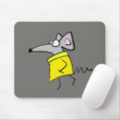 Rat op de catwalk muismat (Met muis)
