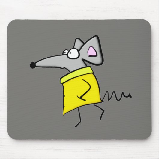 Rat op de catwalk muismat (Voorkant)