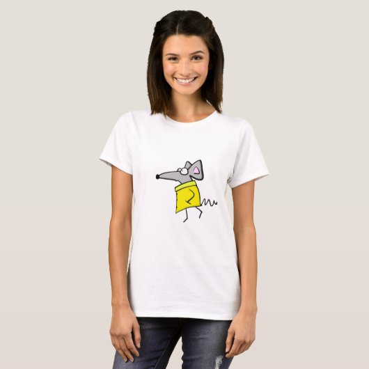 Rat op de catwalk t-shirt (Voorkant volledig)
