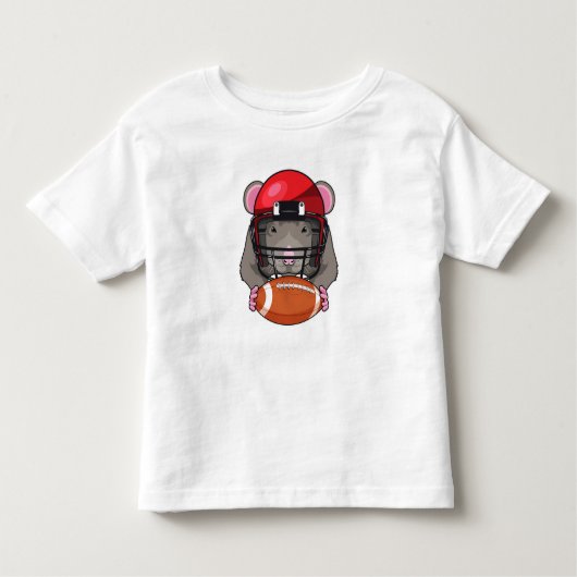 Rat op Football Sport Kinder Shirts (Voorkant)