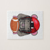 Rat op Football Sport Legpuzzel (Horizontaal)