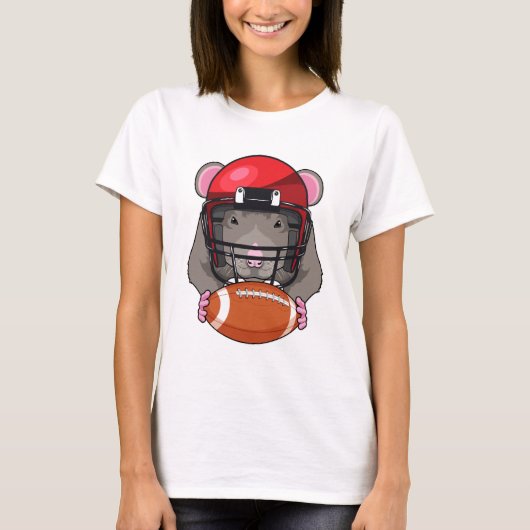 Rat op Football Sport T-shirt (Voorkant)