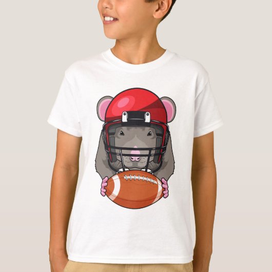 Rat op Football Sport T-shirt (Voorkant)