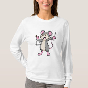 Rat op muziek met Triangel T-shirt