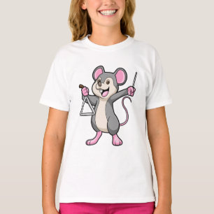 Rat op muziek met Triangel T-shirt