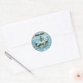 Rat op Tube, RELAX! Ronde Sticker (Envelop)
