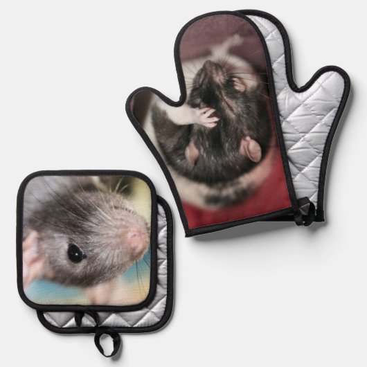 Rat Ovenwant & Pannenlap Set (Voorkant / Achterkant)