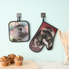 Rat Ovenwant & Pannenlap Set