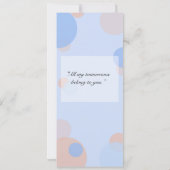 Rat Pack Uitnodiging - Blauw (Achterkant)