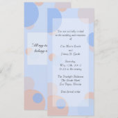 Rat Pack Uitnodiging - Blauw (Voorkant / Achterkant)