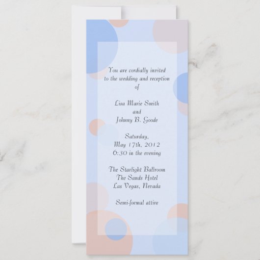 Rat Pack Uitnodiging - Blauw (Voorkant)