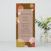 Rat Pack Uitnodiging - Bruin (Staand voorkant)