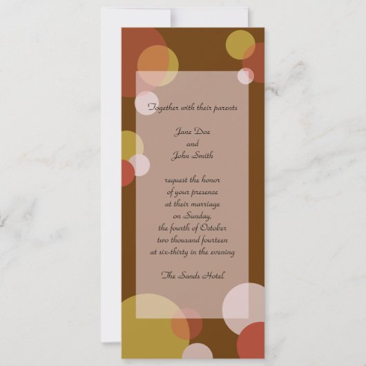 Rat Pack Uitnodiging - Bruin (Voorkant)