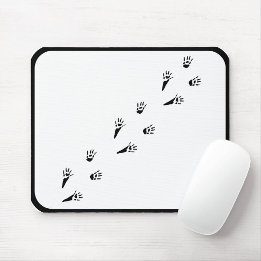 Rat Paw-afdrukken - Muismat (Met muis)