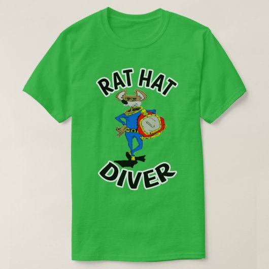Rat Pet Diver T-shirt (Design voorkant)