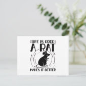 Rat Pet | Rattenpitten van knaagdieren Briefkaart (Staand voorkant)