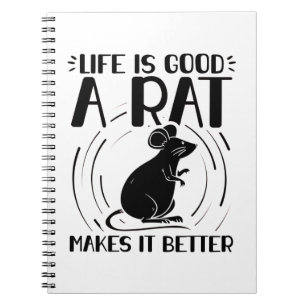 Rat Pet Rattenpitten van knaagdieren Notitieboek