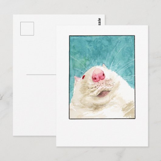Rat Pet Selfie- DNM Briefkaarten (Voorkant / Achterkant)