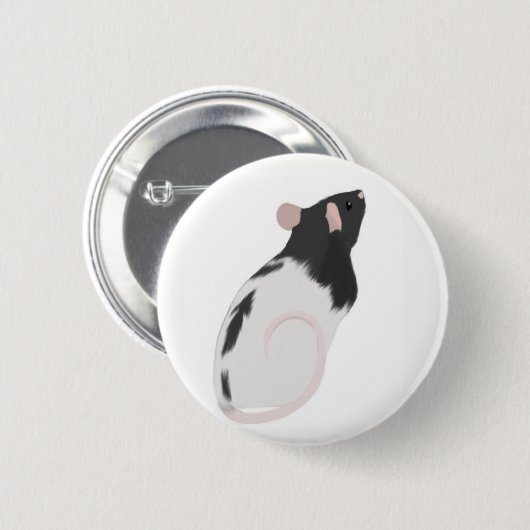 Rat Pin Ronde Button 5,7 Cm (Voorkant /achterkant)
