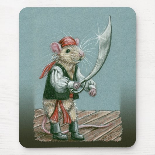 Rat Pirate mousepad Muismat (Voorkant)