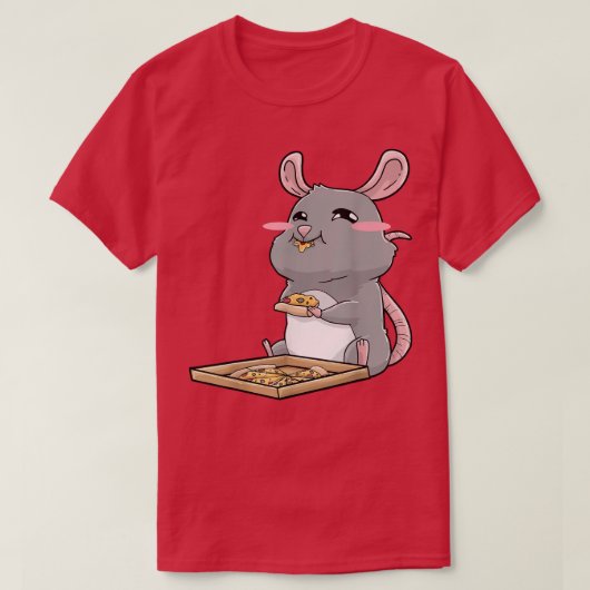 Rat Pizza Anime Kawaii 26994890 T-shirt (Design voorkant)