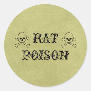 Rat Poison  Halloween Potion Labels