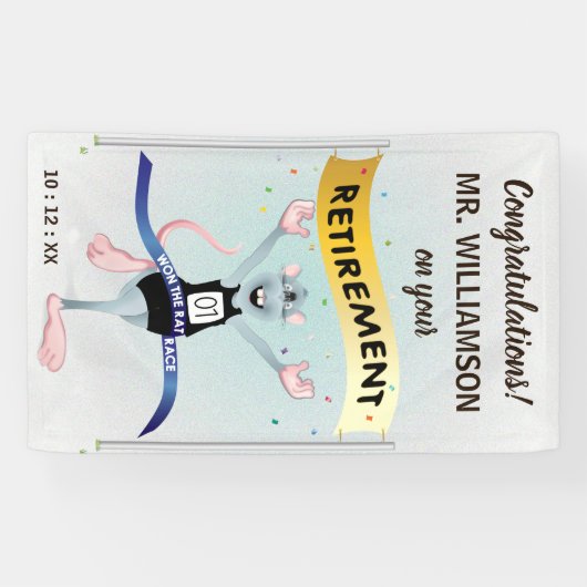 Rat Race Funny Retirement Spandoek (Horizontaal)