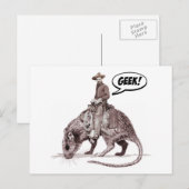 Rat Race Geek Cowboy Briefkaart (Voorkant / Achterkant)