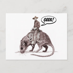 Rat Race Geek Cowboy Briefkaart