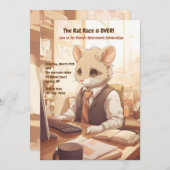 Rat Race Retirement Party Kaart (Voorkant / Achterkant)