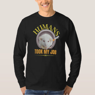 Rat Rat Life Girl houdt van Rats Crazy Humans heef T-shirt