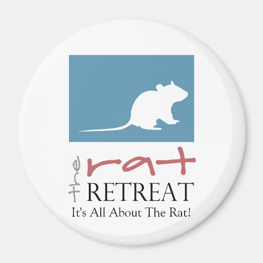 Rat Retreat Grote 3" ronde magneet (Voorkant)