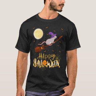 Rat Ride Heks Schot Hagel Rat Halloween T-shirt
