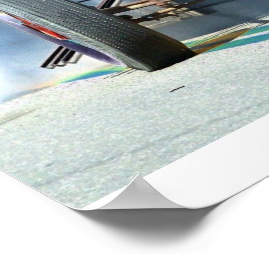 Rat Rod Burnout Poster (Hoek)