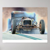 Rat Rod Burnout Poster (Voorkant)