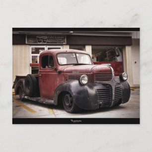 "RAT ROD" DODGE-Briefkaart Briefkaart