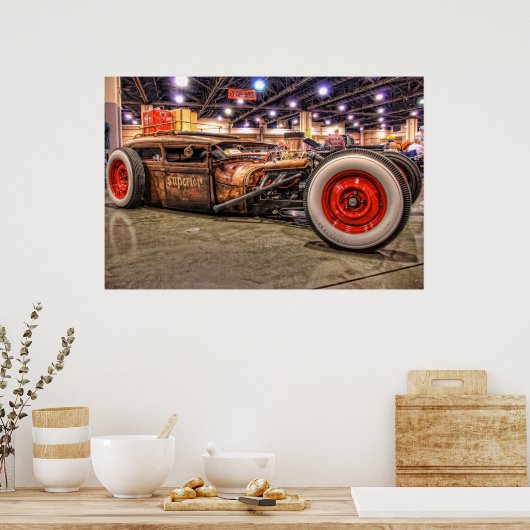 Rat Rod in HDR. Poster (Keuken)