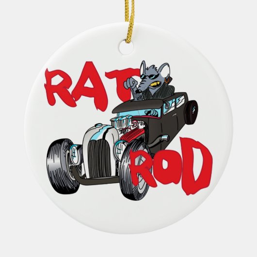 Rat Rod Keramisch Ornament (Voorkant)
