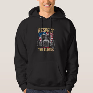 Rat Rod, Respect The Elders, patriottische hot Hoodie