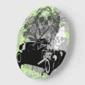 Rat Rod Skull Clock Grote Klok (Hoek)