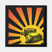 Rat Rod Sunset Magnet (Voorkant)