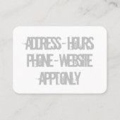 Rat Rod Visitekaartje (Achterkant)