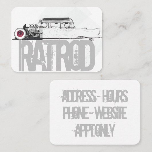 Rat Rod Visitekaartje (Voorkant / Achterkant)