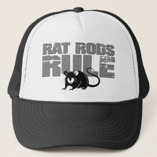 Rat Rods Rule Retro Classic Car Trucker Hat Pet