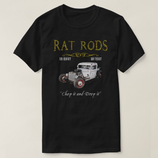 Rat Rods T-shirt Chop It And Drop It Essential T- (Design voorkant)