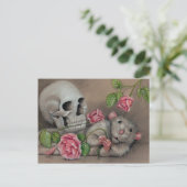 Rat Roos Tekening Briefkaart (Staand voorkant)