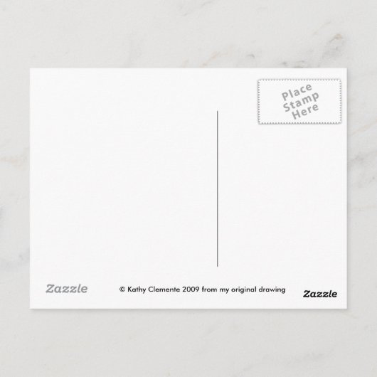 Rat Roos Tekening Briefkaart (Achterkant)