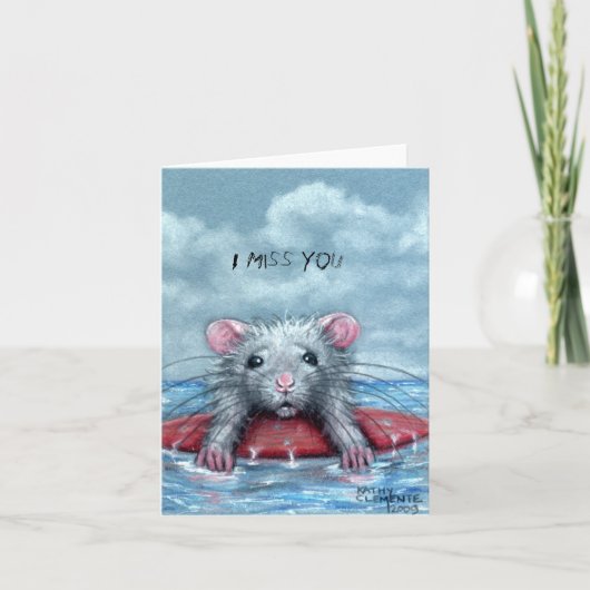 Rat Sad Surfer, ik mis je Note Kaart (Voorkant)
