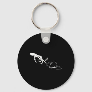 Rat Scary Skeleton Hand Boop Spooky Halloween Sleutelhanger